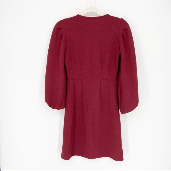 NWT Madewell Texture & Thread Crepe Balloon-sleeve Dress - Picture 3 of 5